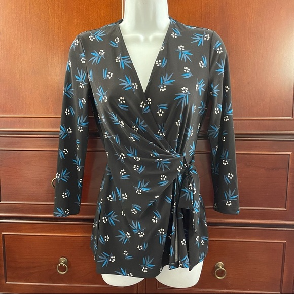 NWOT Ann Klein wrap blouse - Picture 1 of 8